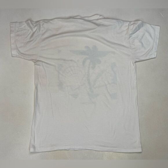 VINTAGE Beach Shells Souvenir Bahamas T-shirt Men Large USA 90s Single Stitch - Picture 7 of 9